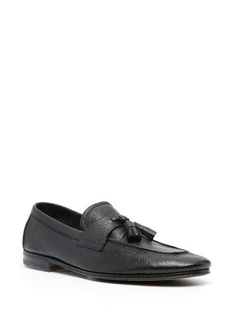 Black Tassel-detail leather loafers Henderson baracco - men HENDERSON BARACCO | ISCHIAC0NR